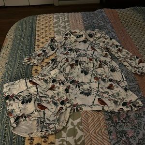 Knit dress with bloomers